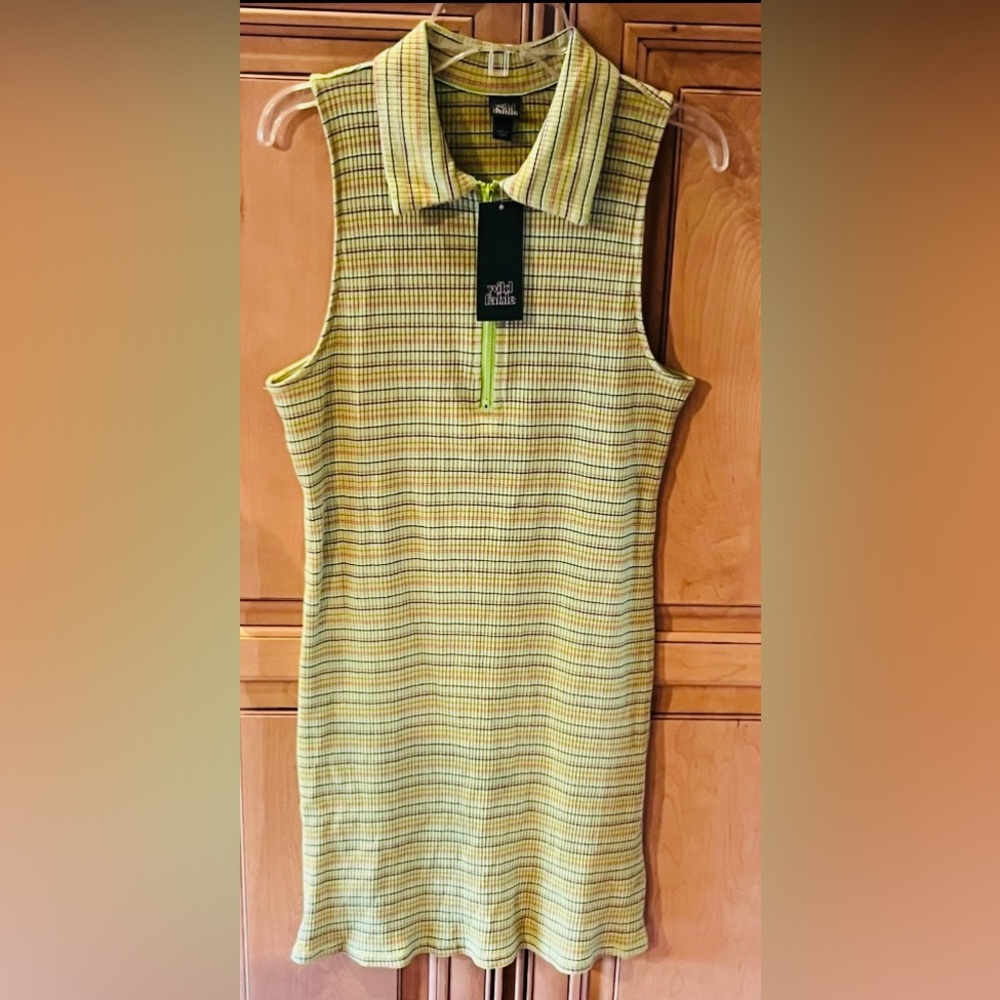 NWT Wild Fable Striped Polo Bodycon Mini Dress - Picture 5 of 10